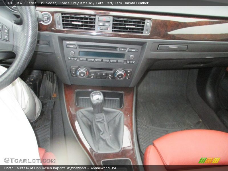 Space Gray Metallic / Coral Red/Black Dakota Leather 2010 BMW 3 Series 335i Sedan