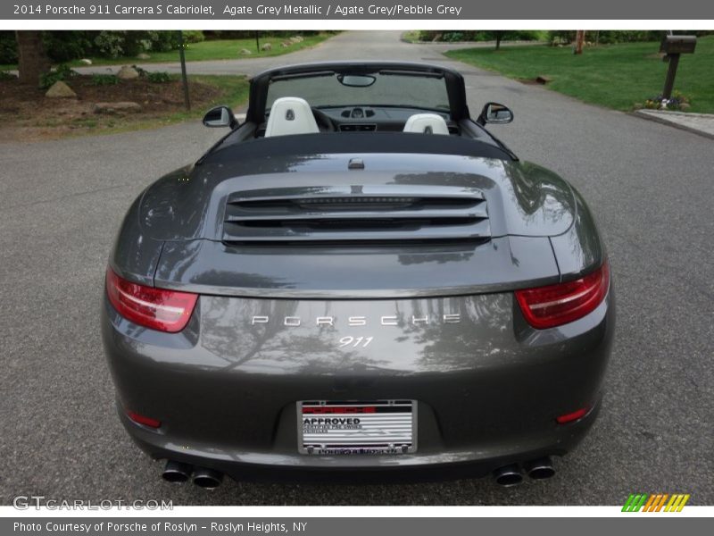Agate Grey Metallic / Agate Grey/Pebble Grey 2014 Porsche 911 Carrera S Cabriolet