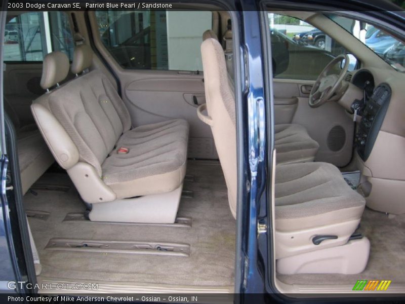 Rear Seat of 2003 Caravan SE