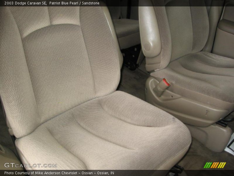 Patriot Blue Pearl / Sandstone 2003 Dodge Caravan SE