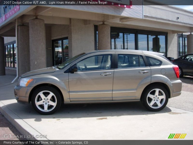 Light Khaki Metallic / Pastel Pebble Beige 2007 Dodge Caliber R/T AWD
