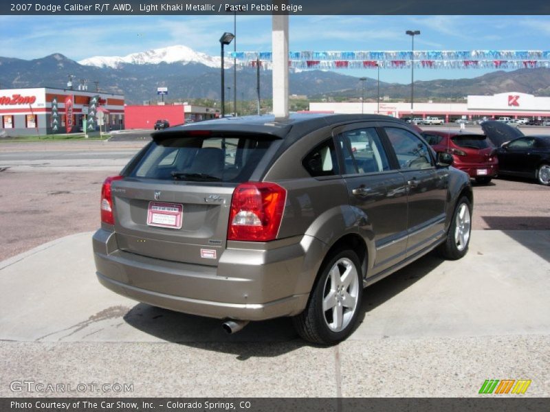 Light Khaki Metallic / Pastel Pebble Beige 2007 Dodge Caliber R/T AWD