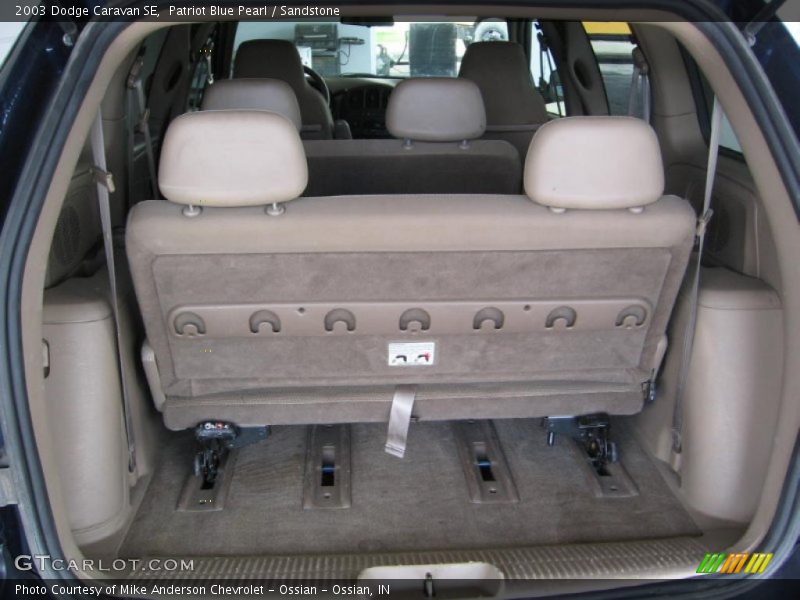 Patriot Blue Pearl / Sandstone 2003 Dodge Caravan SE