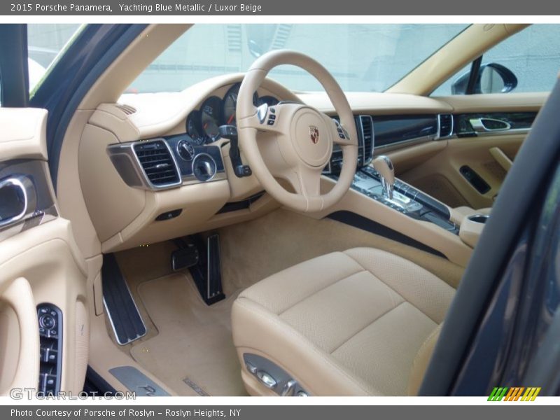 Yachting Blue Metallic / Luxor Beige 2015 Porsche Panamera