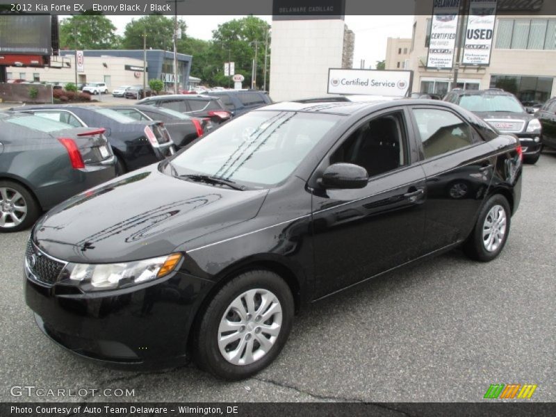 Ebony Black / Black 2012 Kia Forte EX