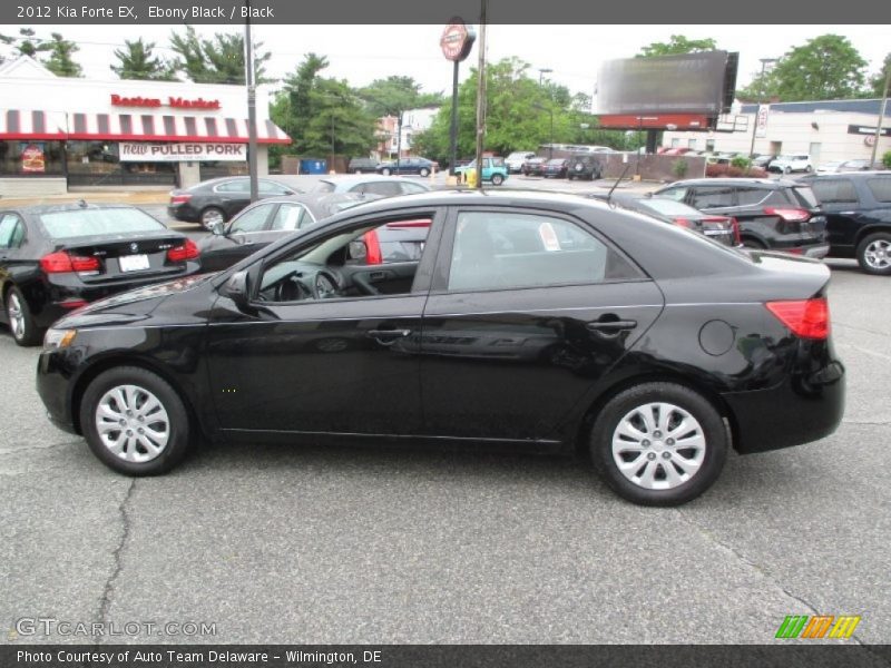 Ebony Black / Black 2012 Kia Forte EX
