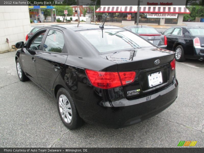 Ebony Black / Black 2012 Kia Forte EX
