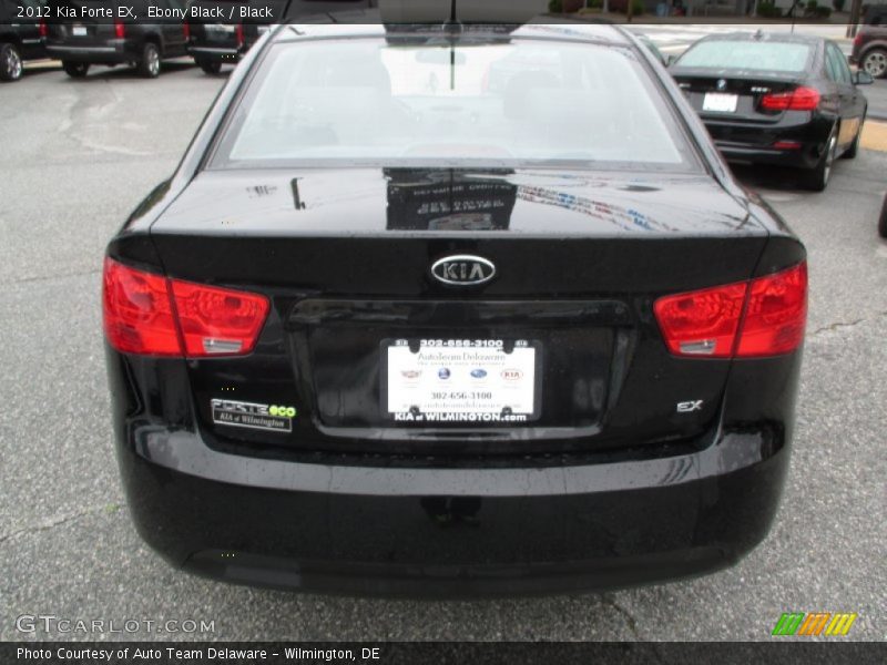 Ebony Black / Black 2012 Kia Forte EX