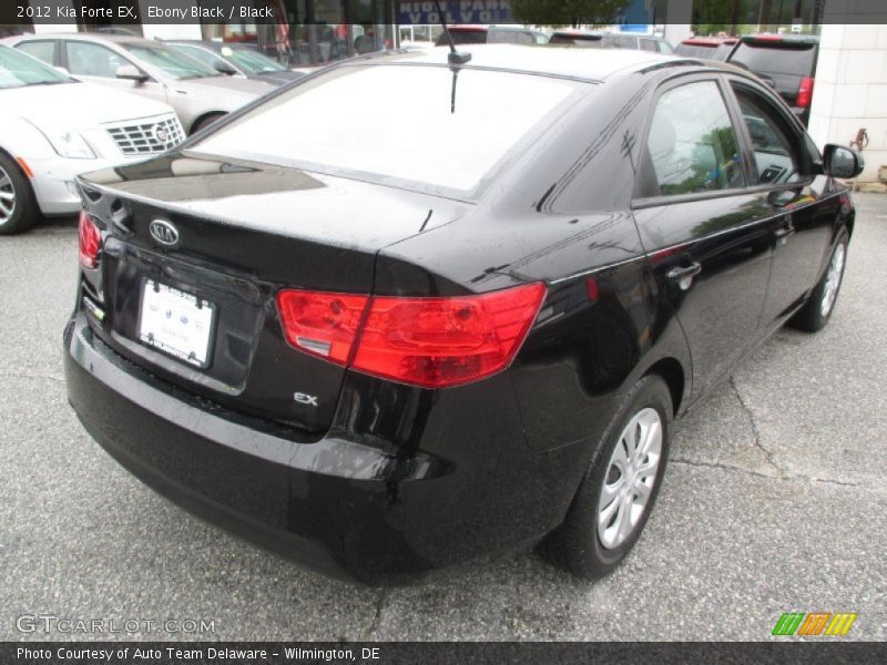 Ebony Black / Black 2012 Kia Forte EX