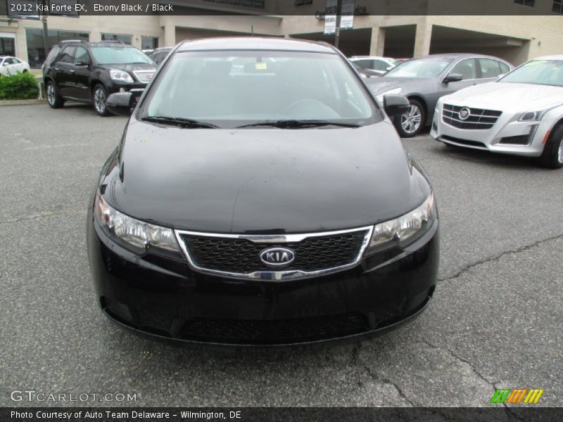 Ebony Black / Black 2012 Kia Forte EX