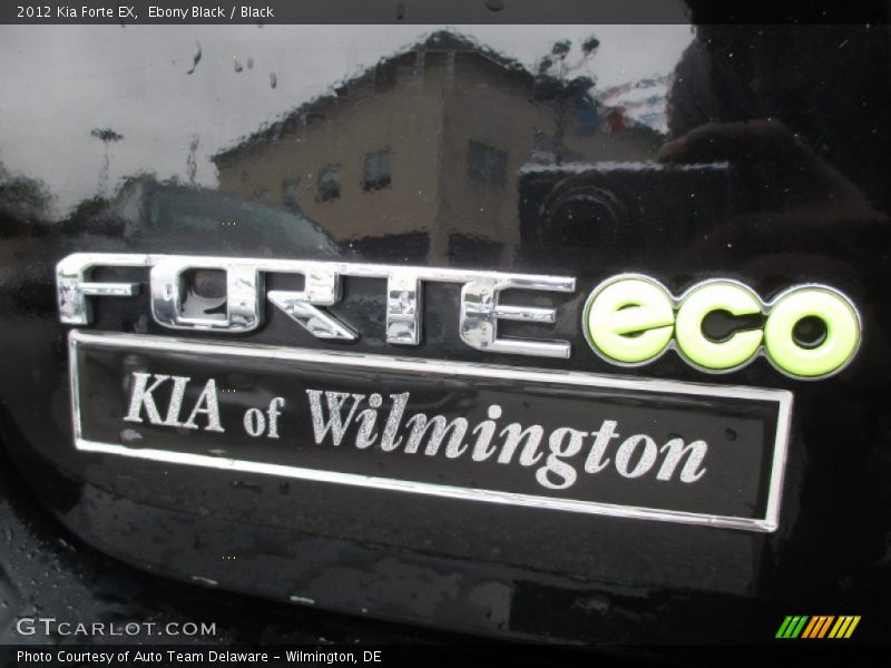 Ebony Black / Black 2012 Kia Forte EX
