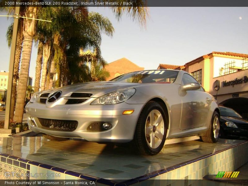 Iridium Silver Metallic / Black 2008 Mercedes-Benz SLK 280 Roadster