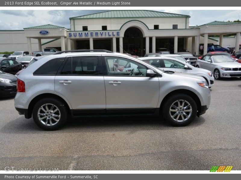 Ginger Ale Metallic / Medium Light Stone 2013 Ford Edge SEL EcoBoost