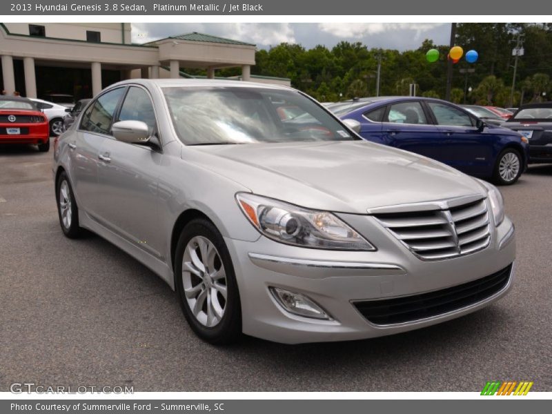 Platinum Metallic / Jet Black 2013 Hyundai Genesis 3.8 Sedan