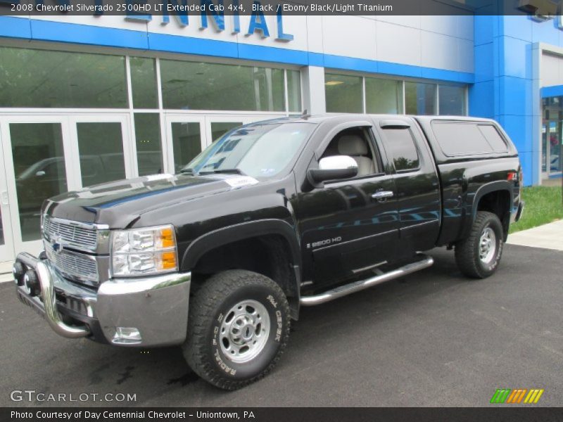 Black / Ebony Black/Light Titanium 2008 Chevrolet Silverado 2500HD LT Extended Cab 4x4