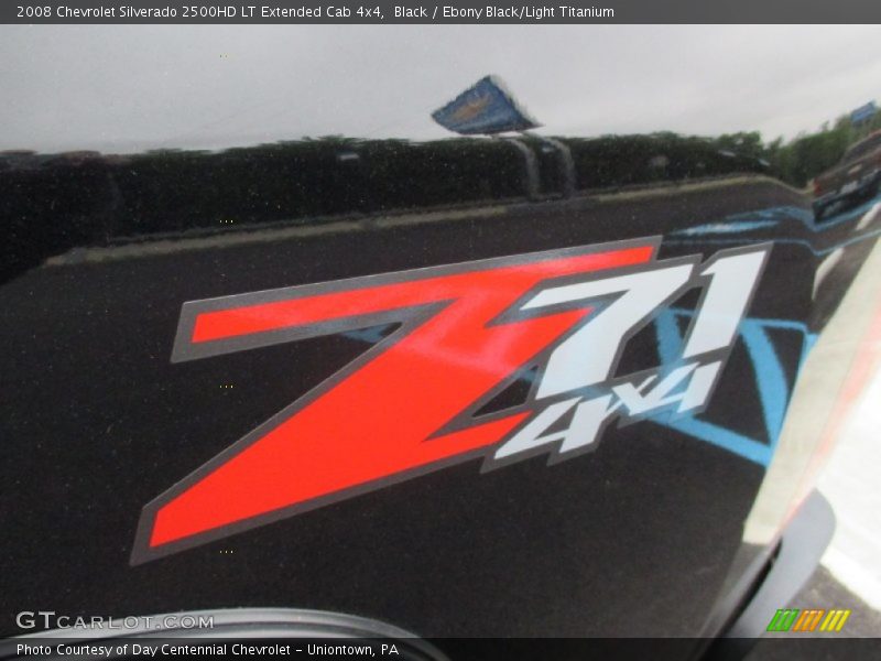 Black / Ebony Black/Light Titanium 2008 Chevrolet Silverado 2500HD LT Extended Cab 4x4