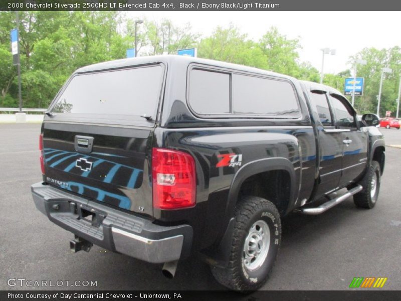Black / Ebony Black/Light Titanium 2008 Chevrolet Silverado 2500HD LT Extended Cab 4x4
