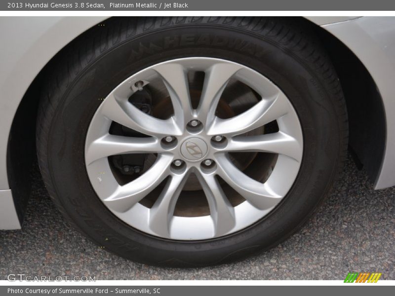 Platinum Metallic / Jet Black 2013 Hyundai Genesis 3.8 Sedan
