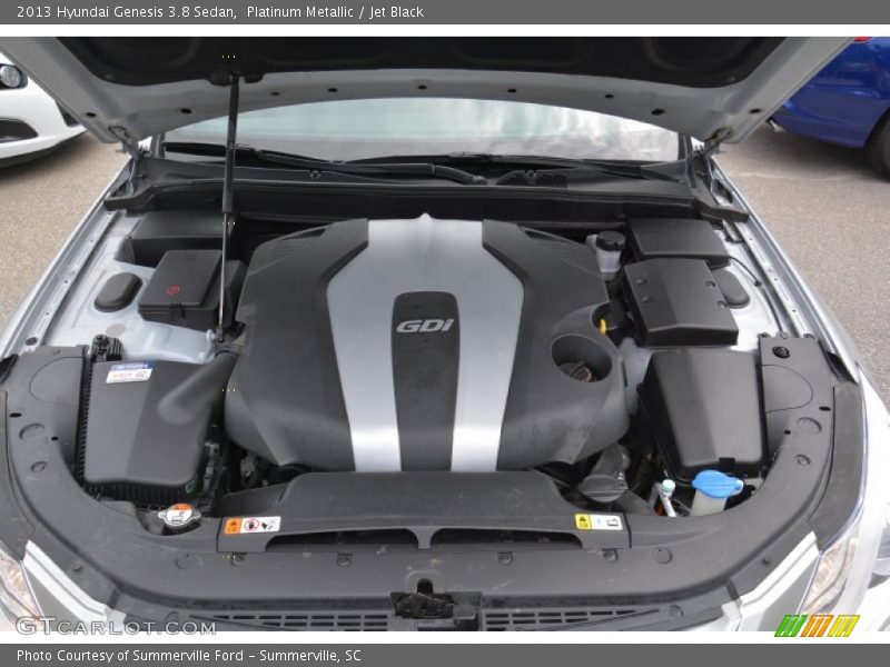 Platinum Metallic / Jet Black 2013 Hyundai Genesis 3.8 Sedan