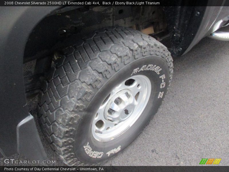 Black / Ebony Black/Light Titanium 2008 Chevrolet Silverado 2500HD LT Extended Cab 4x4
