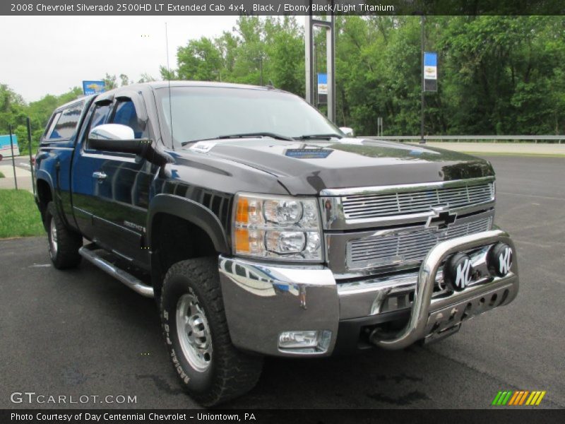 Black / Ebony Black/Light Titanium 2008 Chevrolet Silverado 2500HD LT Extended Cab 4x4