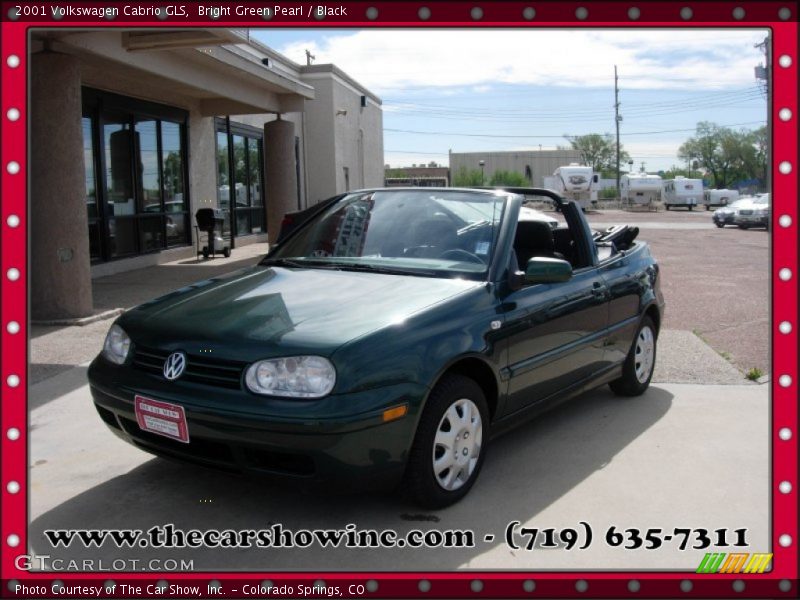 Bright Green Pearl / Black 2001 Volkswagen Cabrio GLS