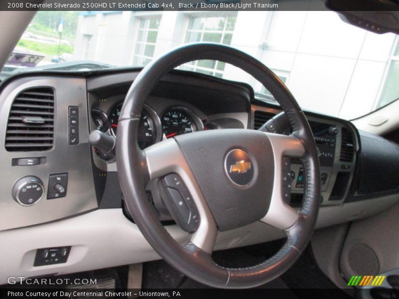 Black / Ebony Black/Light Titanium 2008 Chevrolet Silverado 2500HD LT Extended Cab 4x4