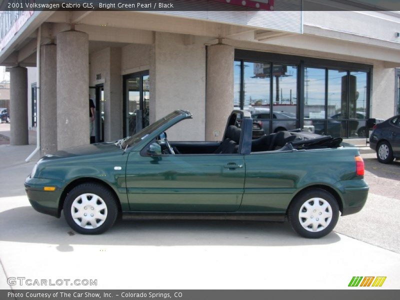 Bright Green Pearl / Black 2001 Volkswagen Cabrio GLS
