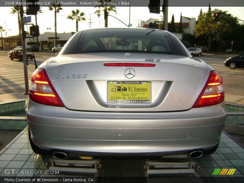 Iridium Silver Metallic / Black 2008 Mercedes-Benz SLK 280 Roadster