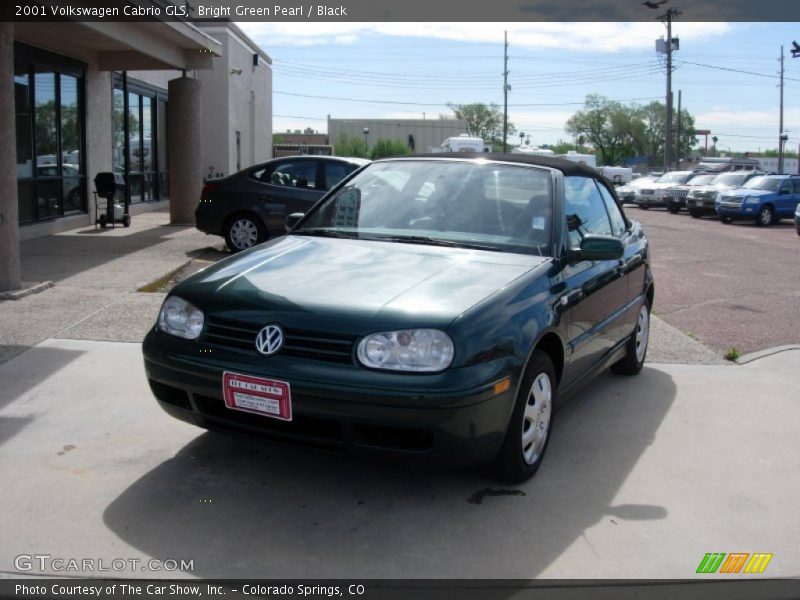 Bright Green Pearl / Black 2001 Volkswagen Cabrio GLS