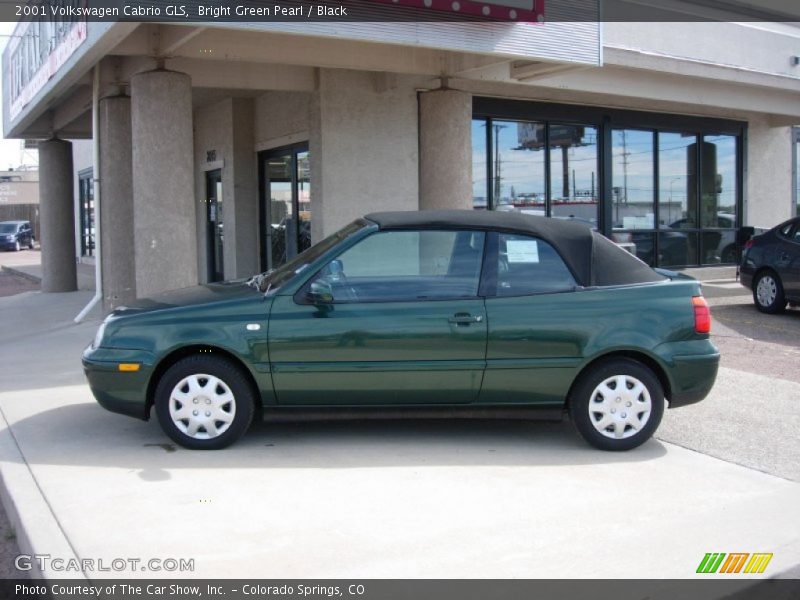 Bright Green Pearl / Black 2001 Volkswagen Cabrio GLS