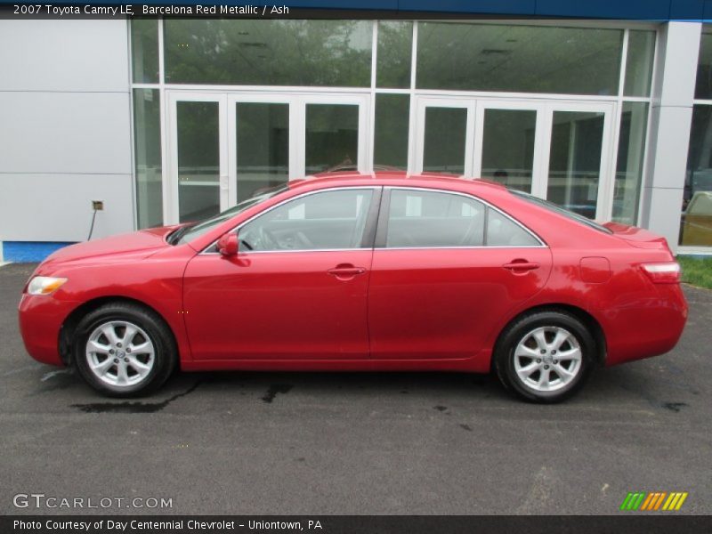 Barcelona Red Metallic / Ash 2007 Toyota Camry LE