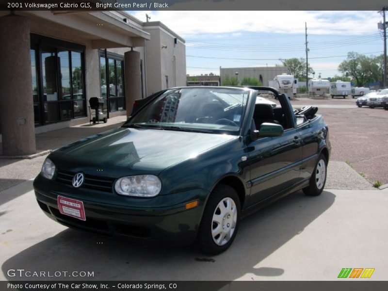 Bright Green Pearl / Black 2001 Volkswagen Cabrio GLS