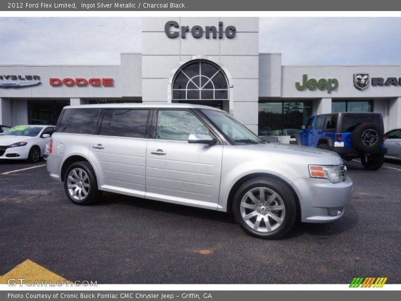 Ingot Silver Metallic / Charcoal Black 2012 Ford Flex Limited