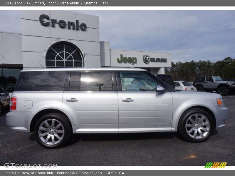 Ingot Silver Metallic / Charcoal Black 2012 Ford Flex Limited