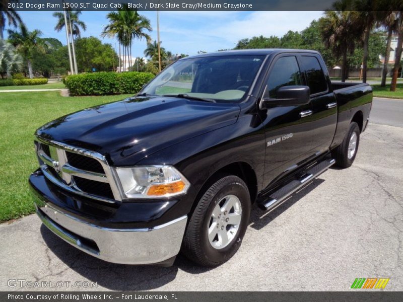 Black / Dark Slate Gray/Medium Graystone 2012 Dodge Ram 1500 SLT Quad Cab
