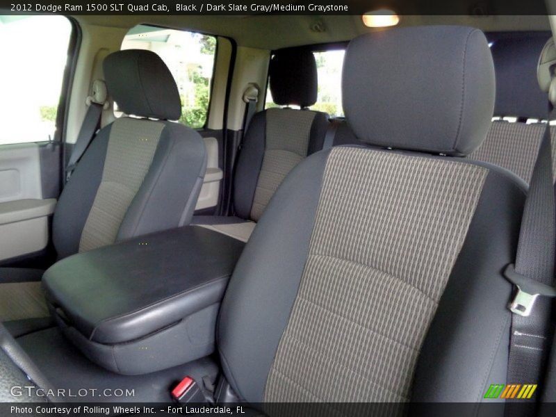 Black / Dark Slate Gray/Medium Graystone 2012 Dodge Ram 1500 SLT Quad Cab