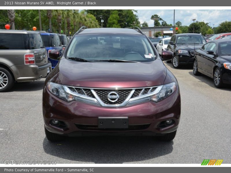 Midnight Garnet / Black 2013 Nissan Murano SV AWD