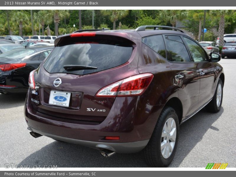 Midnight Garnet / Black 2013 Nissan Murano SV AWD
