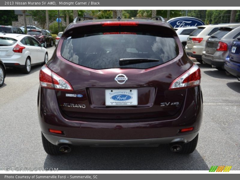 Midnight Garnet / Black 2013 Nissan Murano SV AWD