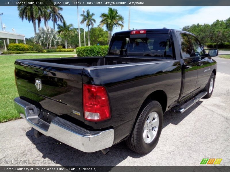 Black / Dark Slate Gray/Medium Graystone 2012 Dodge Ram 1500 SLT Quad Cab