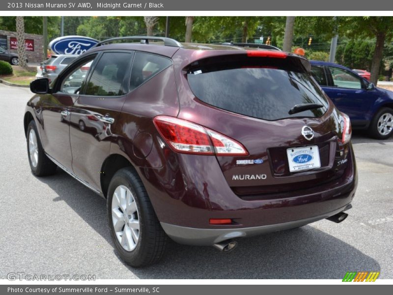 Midnight Garnet / Black 2013 Nissan Murano SV AWD