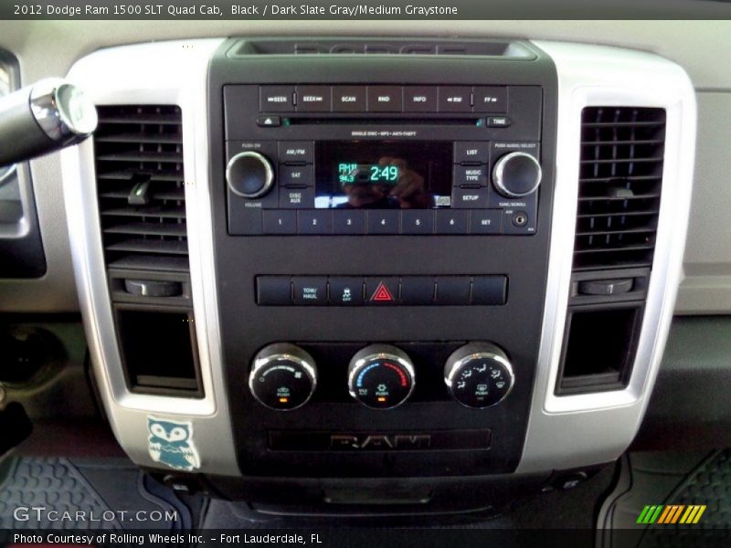 Black / Dark Slate Gray/Medium Graystone 2012 Dodge Ram 1500 SLT Quad Cab
