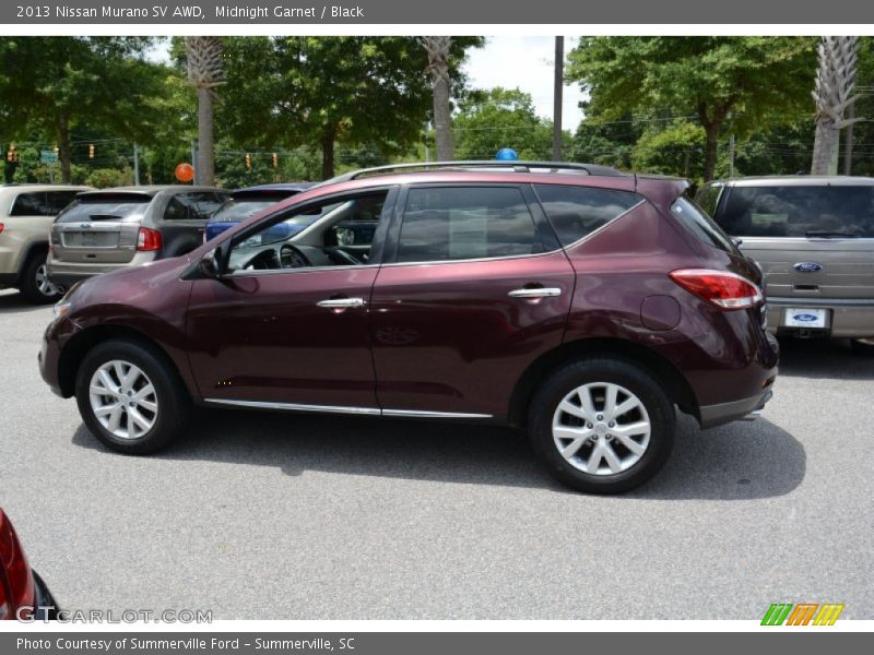 Midnight Garnet / Black 2013 Nissan Murano SV AWD