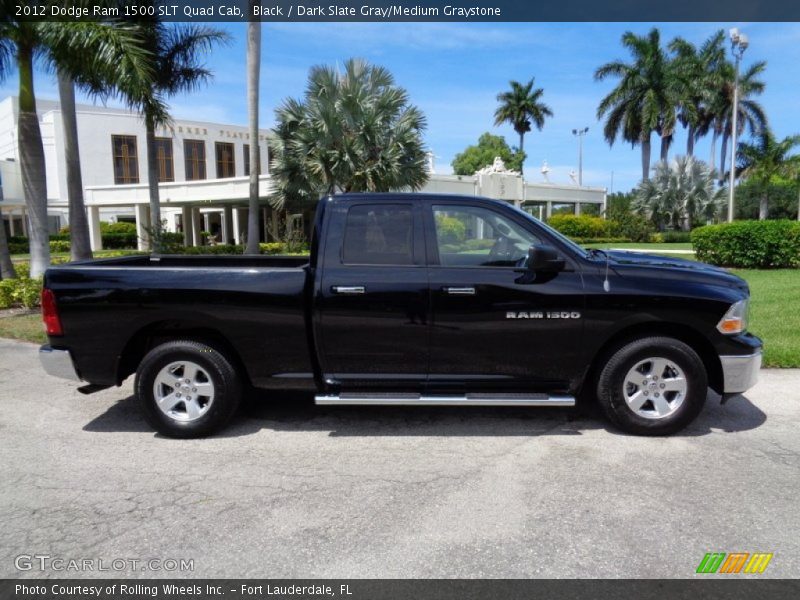 Black / Dark Slate Gray/Medium Graystone 2012 Dodge Ram 1500 SLT Quad Cab