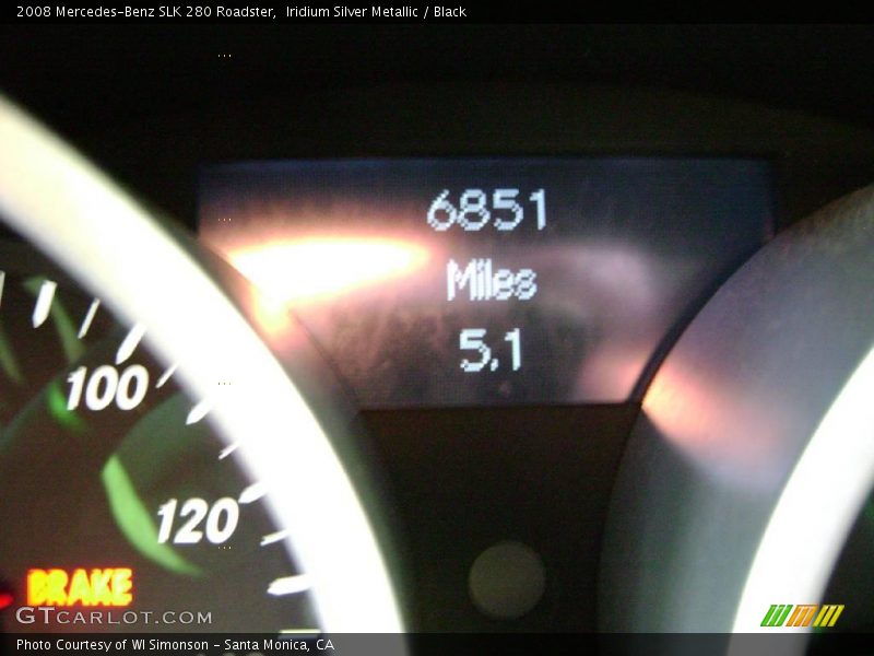 Iridium Silver Metallic / Black 2008 Mercedes-Benz SLK 280 Roadster