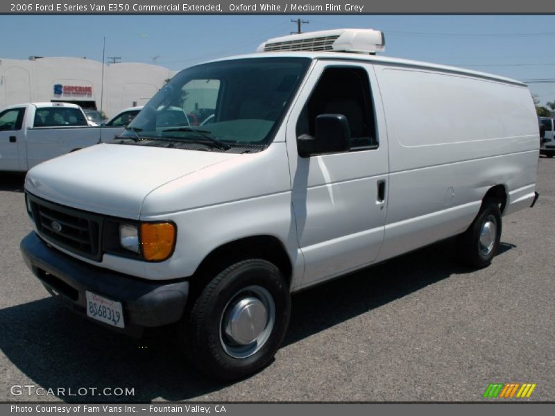 Oxford White / Medium Flint Grey 2006 Ford E Series Van E350 Commercial Extended