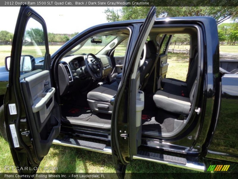 Black / Dark Slate Gray/Medium Graystone 2012 Dodge Ram 1500 SLT Quad Cab