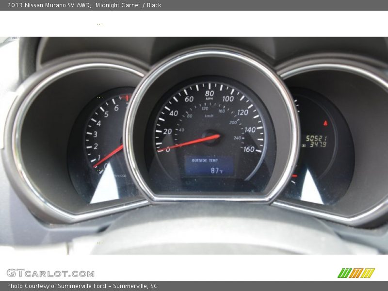 Midnight Garnet / Black 2013 Nissan Murano SV AWD