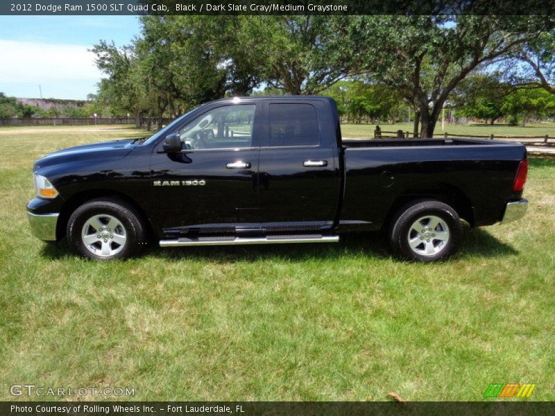 Black / Dark Slate Gray/Medium Graystone 2012 Dodge Ram 1500 SLT Quad Cab